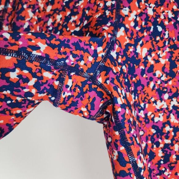 Ideology Compression Side-Pocket Cropped Leggings Multicolor Abstract Pattern M - Picture 13 of 14